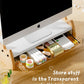 Monitor Stand Riser,Wooden & MDF Computer Desktop Stand with Acrylic Drawer,Laptop Stand Riser Holder ,Table Holder Desk Organizer Storage Stand for Laptop,Printer,TV,15.7 inch,Cute Cat