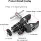 SmallRig Super Clamp Mount with Mini Ball Head Mount, Hot Shoe Adapter with 1/4 Screw for LCD Field Monitor, LED Lights, Flash, Microphone, for Gopro, for DJI Action 2, for Insta360