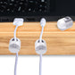 5 Sets Charger Holders for Cords, Silver Adjustable Cable Anchor Holders, Adhesive Metal Cord Clips, Cable Management Wire Organizers for Desk, Office, Nightstand