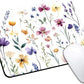 Mouse Pad, Cute Purple Wildflowers Mouse Pads for Desk, 9.5" x 7.9" Non-Slip Rubber Base Computer Mousepad with Women, Portable Square Design for Wireless Mouse and Pad Laptop Office & Travel