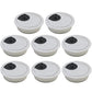 Desk Grommet 2" (50 mm), Desk Cord Hole Cover, Cable Grommet ABS Plastic, Desk Hole Grommet for Office and Home Table Cable, Detachable Cable Cord Organizer (Silver Sand 8 Pcs)