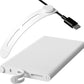 40Pcs Nearockle Reusable Cable Ties, Adjustable Silicone Cord Organizer Small Zip Ties for Charging Cords Earphone Computer Wire, Office Desk Cable Management Travel Accessories(White)