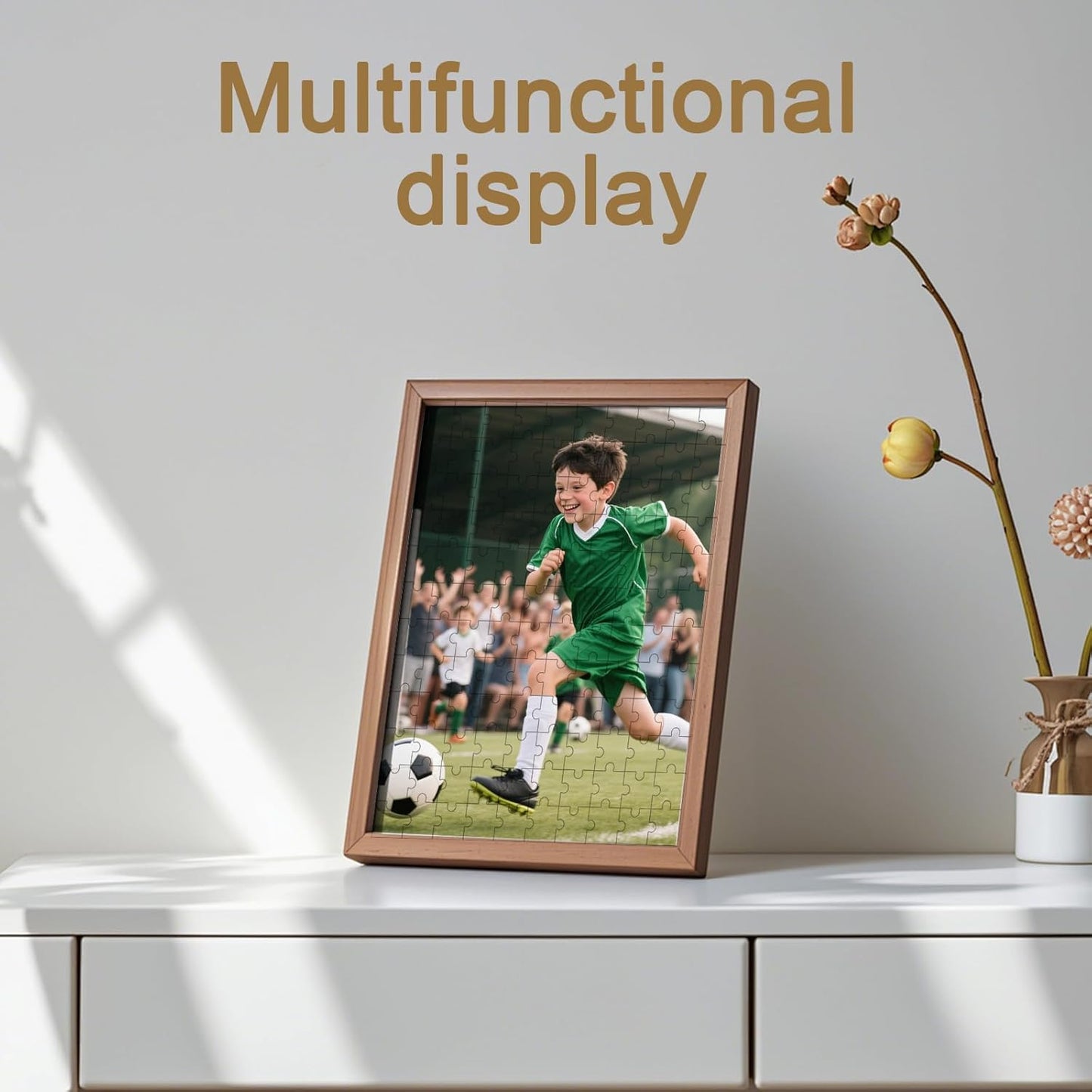 Personalized Photo Puzzle with Glossy Finish – Custom Jigsaw Puzzle 120/200/300/500/1000/1500 Pieces for Family, Couples, Pets, Birthdays, and Weddings (120-Vertical)