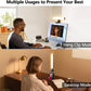 yAyusi Video Conference Light, LED Streaming Lighting for Laptop Computer Monitor, Desk Selfie Ring Light with Remote and Touch Control, PC Podcast Camera Webcam Light for Video Calls/Zoom Meetings