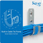 ICC 4-Inch Wall Mount J-Hook – 25-Pack, Cable Support Hooks with Retainer Clips, Galvanized Steel with Zinc Finish – for Structured Cabling and Cable Management