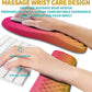 Hokafenle 2 in 1 Ergonomic Mouse Pad Wrist Support & Wrist Rest for Computer Keyboard Set, with Relieve Carpal Tunnel Pain Massage Bulge and Full Memory Gel Design (2In1 Set, Sunset Glow)