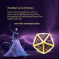 Haxtec D&D Metal Dice Set Gold Purple DND Dice Compatible with Dungeons and Dragons Gifts RPG Roleplaying Dice