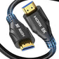 HDMI Cable 20FT Long - 8K HDMI 48Gbps High-Speed HDMI Braided,8K 60Hz 4K120Hz,HDCP 2.2&2.3, HDMI Cord Compatible with TV/PS4 /PS5