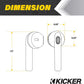 KICKER TWS1 True Wireless Earbuds, Bluetooth Earbuds with Microphone, Wireless Earphones for Android and iOS, Fast-Charging Case for USB-C with 20 Hours of Playtime