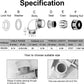 LeMotech M20 Cable Gland, 90 Degree Adjustable 9-14mm Strain Relief, Cord Connectors Nylon Joints with Gaskets, 6 Pcs, Grey