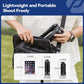 Fotopro Mini Tripod with Ball Head Phone Mount Detachable Selfie Stick Folded only 8.6" Max Load up to 6.6 lbs FY-810 Grey