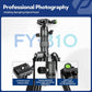 Fotopro Mini Tripod with Ball Head Phone Mount Detachable Selfie Stick Folded only 8.6" Max Load up to 6.6 lbs FY-810 Grey