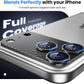 Hoerrye for iPhone 17 Pro Max Camera Lens Protector - [12FT Shatterproof Military Grade] [Strong Adsorption] Metal 9H+ Tempered Glass Camera Screen Full Cover Case Friendly,Carbon Fiber