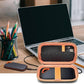 Hard Case Compatible with SanDisk Extreme PRO 500GB 1TB 2TB 4TB Portable External SSD. Carrying Travel Holder for Crucial X8 Solid State Drive (Box Only)-Orange Zipper