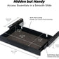 Moodular Add-ons Storage Drawer [Accessory Only - Requires Moodular Wooden Monitor Stand Slide Rails for Use] Black MSA-DR