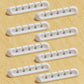 USB Cable Organizer Clips Cord Holder,8 Packs (5-Slots) White Self Adhesive Desk Cord Cable Management
