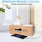 3PCS Wooden Cable Management Box Kit Wooden Cable Hider Storage Box Cord Organizer to Hide Cords & Wires for Desk Organization Protector Box for Home Office Kitchen Desk TV Computer Wires (S + M + L)