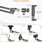 Tall Overhead Camera Mount, High Desk Phone Tripod Mount for Video Recording, Content Creator Essential Compatible with iPhone Compact Cam for Live/YouTube/TikTok