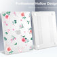 Batianda Premium Case for New MacBook Air 15 inch 2025 M4 2024 2023 with M3 M2 Chip, Floral Designed Protective Plastic Hardshell & Keyboard Cover & Screen Protector, Spring Flowers, Peach Rose