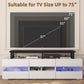 YAOHUOO 59" Large TV Riser for 32-75 inch TV, TV Riser Stand Shelf with Steel Legs, Tabletop TV Stand Riser for Home Office,Black