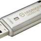 Kingston Ironkey Locker+ 50 128GB Encrypted USB Flash Drive | USB 3.2 Gen 1 | XTS-AES Protection | Multi-Password Security Options | Automatic Cloud Backup | Metal Casing | IKLP50/128GB