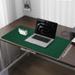 Leather Desk Pad Protector,Desk Mat,Large Mouse Pad, Non-Slip Desk Pad, Waterproof PU Leather Desk Blotter Mat, Desk Cover for Office and Home (Green, 36" x 17")