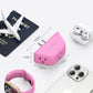TROND Pink Outlet Extender - Multi Plug Outlet with 3-Prong Grounded Sockets, 3 Way Angled Plug Splitter, Compact and Practical Multiple Wall Expander for Home Travel Cruise Dorm Essentials