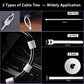 White Cable Management Organizer Kit 4 Cable Sleeve Split,47Cable Clips 12Cord Clips Holder,22 Cable Ties, 20 Adhesive Wall Cable Tie, 200Fasten Cable Ties for TV Electronics