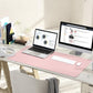 Writing Desk Pad Protector, YSAGi Anti-Slip Thin Mousepad for Computers,Office Desk Accessories Laptop Waterproof Desk Protector for Office Decor and Home (Pink, 35.4" x 17")