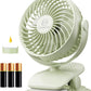 Shinebella AA Battery Powered Clip on Fan with 4-Speed, 5’’ Small Desk Fan with Aroma Function, USB Powered, 360°Rotation, Ultra Quiet, for Golf Cart, Stroller, Bedroom,Car(Batteries Not Included)