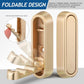 4PCS Gold Foldable Wall Hooks, Metal Folding Hooks Wall Mount, Easy Installation, Suitable for Bathroom Kitchen, Flip Down Hook for Wal l Hanging Coat, Bag, Towel, Key, Hat (Gold)