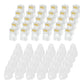 MECCANIXITY 30pcs Cat6 RJ45 Pass Through Connectors, RJ45 Connector 8P8C Gold Plated Plugs with 30pcs White Strain Relief Boots for Solid or Stranded UTP Ethernet Cable, 1.1mm