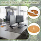 PATIKIL Desk Grommet 2-3/8", 4 Pcs Round Cable Grommet Cord Hole Cover with Adhesive Tape Flexible Table Wire Organizer for Office Home Table Countertop, Light Brown