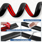 Floor Cord Cover for Wires on Floor Self Adhesive Cord Hider Floor Cable Management Wire Covers for Cords Protector Prevent Cable Trips Cord Cavity W 0.47" x H 0.27", Black, 3.3Ft
