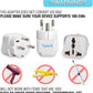 Ceptics Denmark Travel Plug Adapter (Type K) - 3 Pack (Does Not Convert Voltage) (GP-20-3PK) [Grounded & Universal]