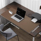 Leather Desk Pad Protector- 48" x 17" Office Desk Mat, Non-Slip PU Leather Mouse Pad, Waterproof Desk Blotter Mat, Desk Cover for Office and Home (Dark Khaki)