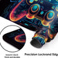 Galdas Gaming Mouse Pad XXL XL Large Long Extended Big Mousepad Non-Slip Rubber Keyboard Mouse Pad with Stitched Edges for Laptop Home Office (31.5x11.8x0.08 Inch) … (Handle)