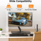 suptek Single Monitor Mount Gas Spring Arm Mount with Base,Free Standing Pneumatic Height Adjustable Monitor Desk Stand for 17 to 32 inch,Holds up to 22 lbs,Black(ML8C)