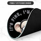 ITNRSIIET Round Mouse Pad with Stitched Edge Premium-Textured Waterproof Non-Slip Rubber Base Desktop Protection Mat Diameter 8.7 inches, Pretty Fine Elephant