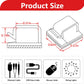 100PCS Cable Clips, Adhesive Wire Clips Organizer Cord Clips Management, Cable Staples Outdoor Strong for Wall, Desk, Christmas Lights, String Lights, Fairy Lights, Clear Glossy, Small