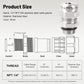 NPT 1/4" Stainless Steel Waterproof Cable Gland IP68 Waterproof Cable Gland Adjustable 4-8mm Cable Gland Protectors - 2 Pcs