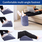 Foot Rest for Under Desk at Work Ergonomic Under Desk Footrest，Support Foot Pillow Double-Sided Footstool， for Office, Home & Gaming Leg Elevation Pillow Blue