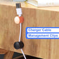 3 Sets Charger Holders for Cords, Adjustable Cable Anchor Holders, Adhesive Metal Cord Clips, Cable Management Wire Organizers for Desk, Office, Nightstand - Matte Black, White, Rose Gold