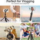 elitehood Magsafe Phone Tripod Mount Adapter with 360° Rotatable Cold Shoe & 1/4” Screw, Magnetic Camera Phone Mount, Aluminum iPhone Holder for Tripod Camera Video Recording Live Streaming Vlogging