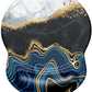 ITNRSIIET Ergonomic Mouse Pad with Gel Wrist Support Small Wrist Rest Smooth Surface Non-Slip PU Base Comfortable Office Supplies Pain Relief, 8.7 x 7.2 inches, Abstract Art Marble