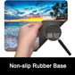 ITNRSIIET Mouse Pad with Stitched Edge Premium Textured Smooth Precise Operation Waterproof Washable Non-Slip Rubber Base Desktop Protection Mat, 10.2×8.3×0.12 inches, Beach