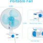 8.66" Portable Clip on Fan, 2 Speed Desk Fan with Auto Shaking Function, 180° Adjustable Tilt, Study Clamp, Personal Cooling Fan with 3.94ft Cord for Home Office Dorm
