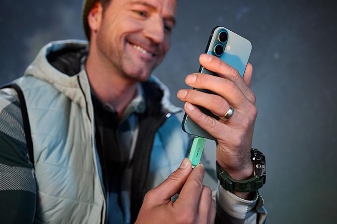 SANDISK 256GB Phone Drive with USB Type-C - for Smartphones, Tablets, and Computers - Up to 150MB/s, USB 3.2 Gen 1 - Seafoam Green - SDIXS0N-256G-GN6NQ