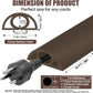 Floor Cord Cover Cable Cavity Self Adhesive Cord Hider Floor 10FT Floor Cable Management Power Cord Protector Floor Electric Cord Covers for Offices, Gym, Exhibitions (CoffeeBrown, 0.78" x 10')