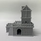 Paintable Tabletop Miniature Building Terrains Compatible with D&D and Alike RPG War Games - 18mm/28mm Scale Scenery with Medieval Gothic Architecture Style (18mm Scale)